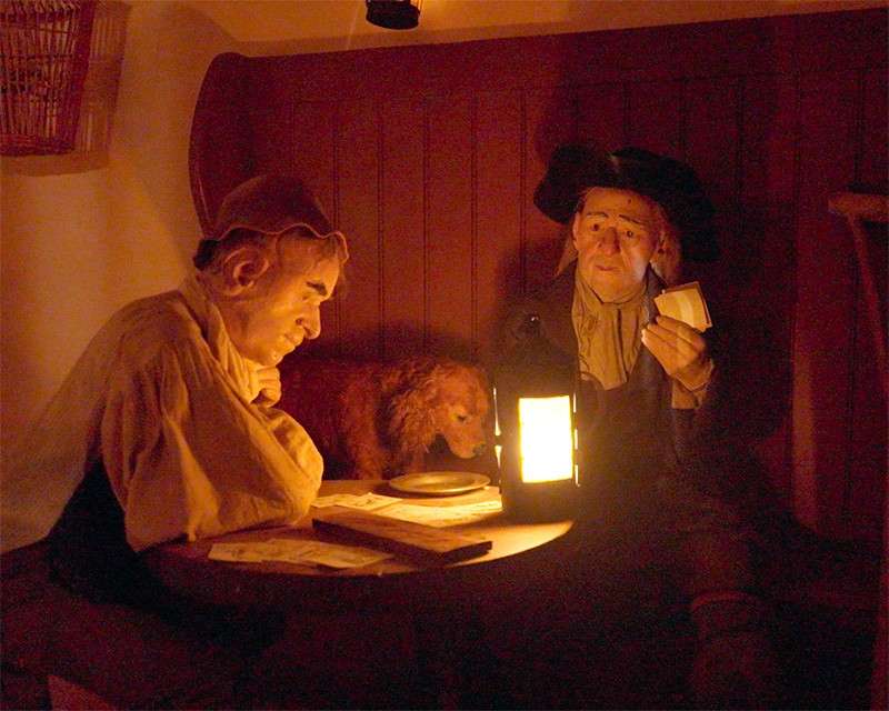Wax figures in the Buckler's Hard Museum