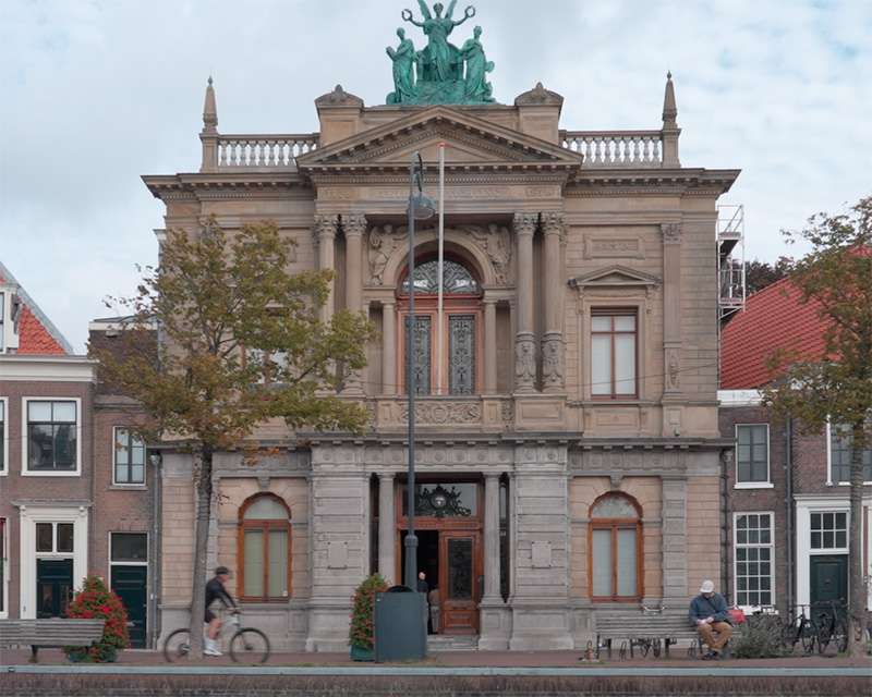 Teylers Museum on the Spaarne in Haarlem, the oldest museum in the Netherlands