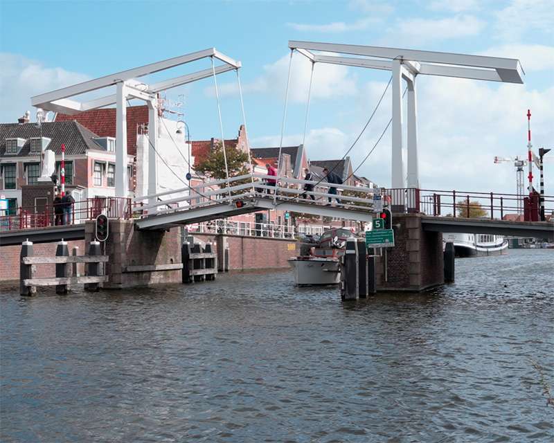 A bridge over the Spaarne in Haarlem